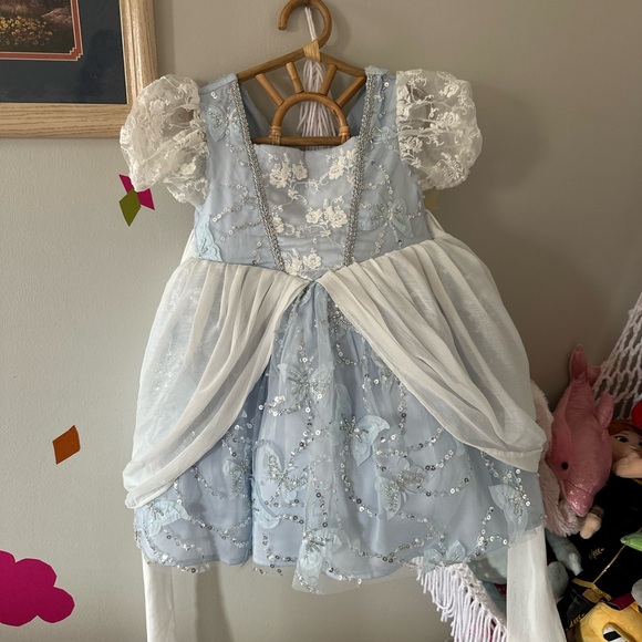 three by the sea Other - Charming Blue and White Kids Costume Dress